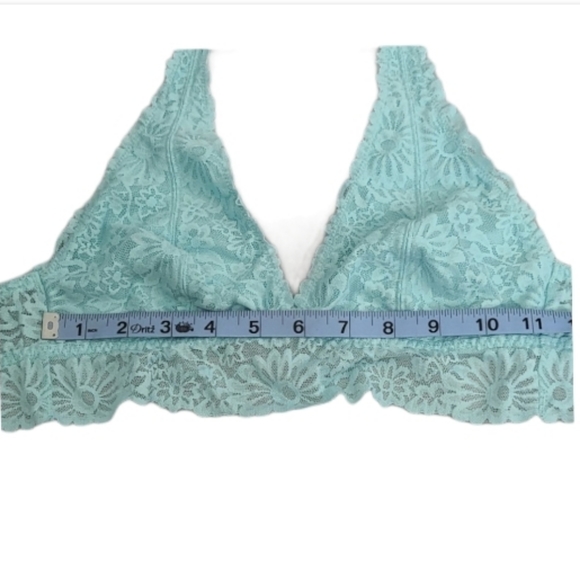 Valentine's Victoria's Secret PINK Blue Lace Pastel Bralette - Picture 5 of 8